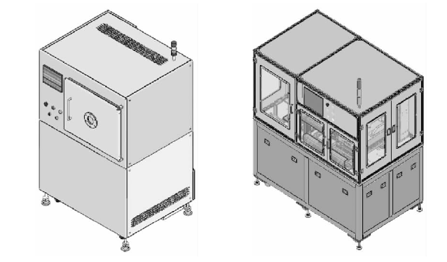 圖 4（左）離線式等離子清洗機 圖5（右）在線式等離子清洗機